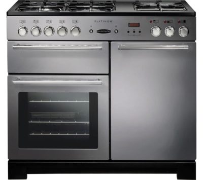 Rangemaster  Platinum 100DFFSS/C Dual Fuel Range Cooker - Stainless Steel & Chrome